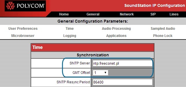 konfiguracja SoundStation IP6000 konfiguracja SoundStation IP6000