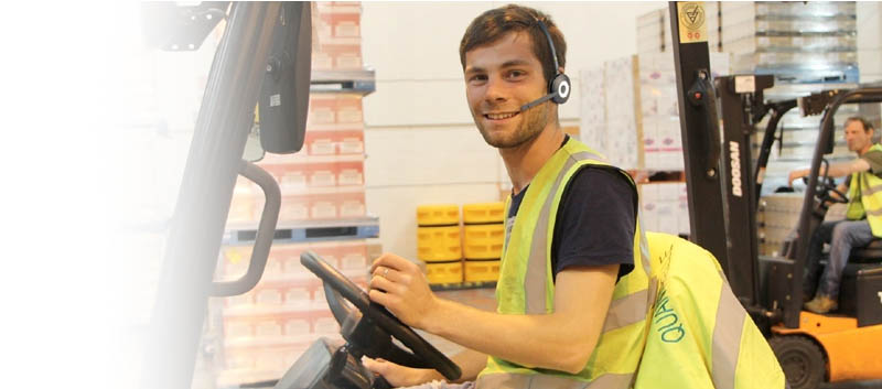 słuchawki dla pracowników wózków widłowych