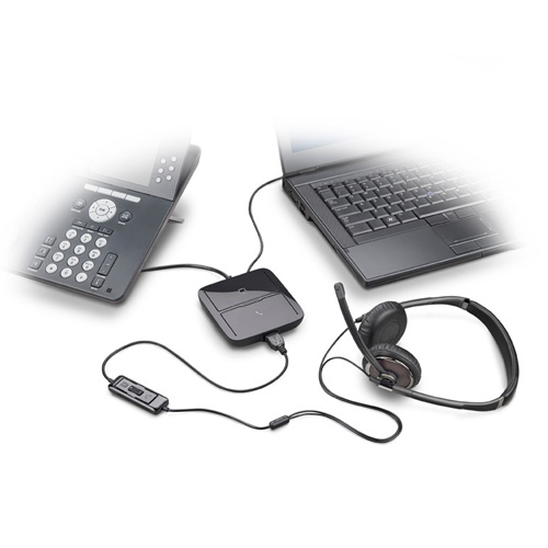 Podłączenie z słuchawką przewodową USB