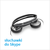 przewodowe słuchawki z mikrofonem do skype