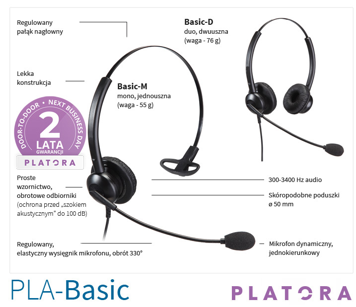 słuchawka do telefonu z mikrofonem z redukcją szumów